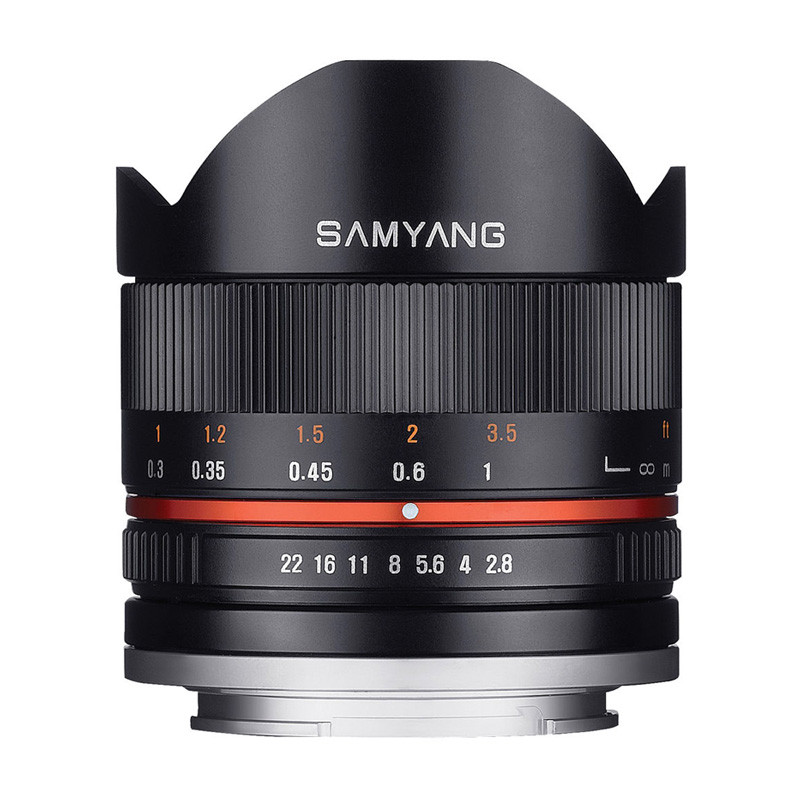 SAMYANG Objectif 8mm f/2.8 UMC CS II FishEye compatible avec avec Fuji Garanti 2 ans