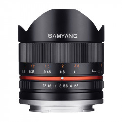 SAMYANG Objectif 8mm f/2.8 UMC CS II FishEye compatible avec avec Sony E Garanti 2 ans