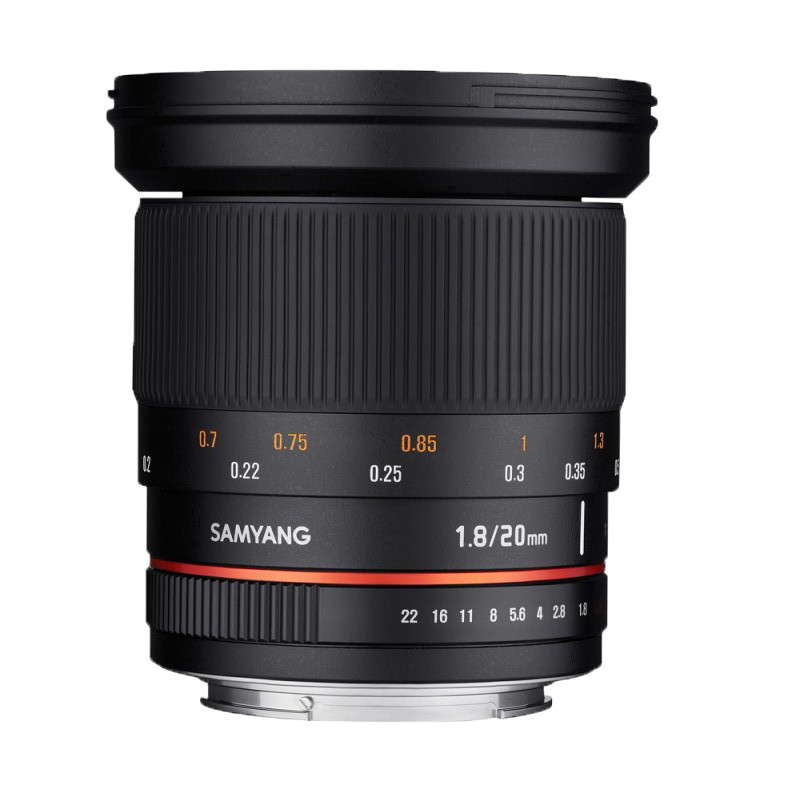 SAMYANG Objectif 20mm f/1.8 ED AS UMC compatible avec Canon Garanti 2 ans