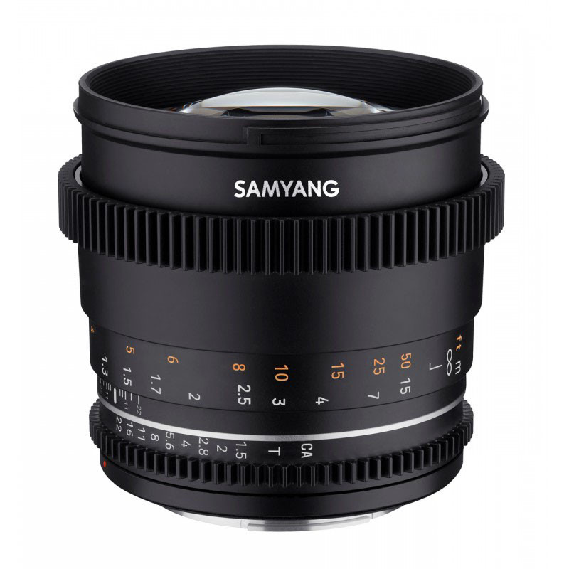 SAMYANG Objectif vidéo VDSLR 85mm T1.5 MK2 Compatible avec Canon EF Garanti 2 ans