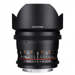 SAMYANG Objectif vidéo 10mm T3.1 VDSLR II Compatible avec Sony E Garanti 2 ans