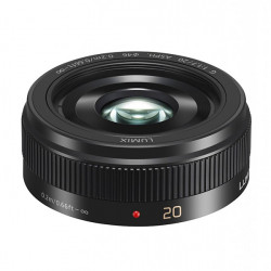 PANASONIC Objectif Lumix G 20mm f/1.7 II Noir Pancake Garanti 2 ans