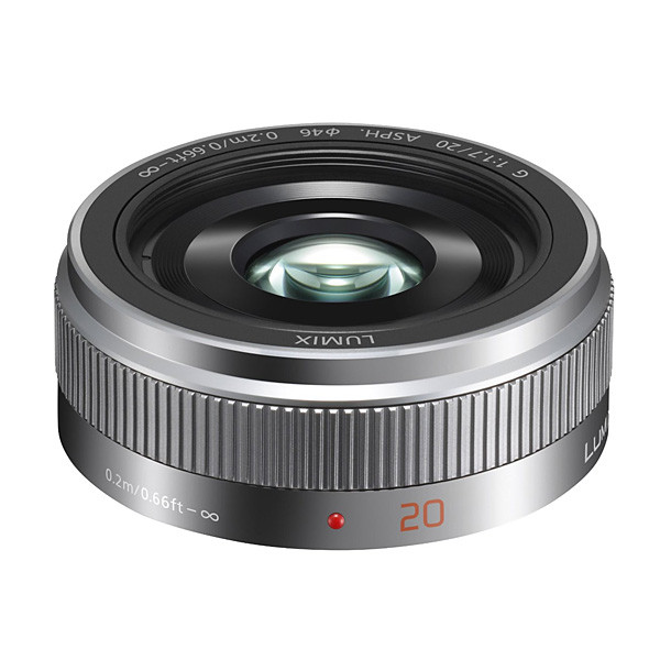 PANASONIC Objectif Lumix G 20mm f/1.7 II Silver Pancake Garanti 2 ans