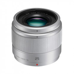 PANASONIC Objectif Lumix G 25mm f/1,7 Silver Garanti 2 ans