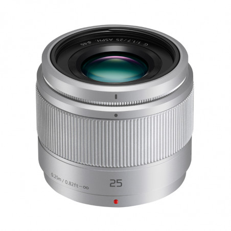 PANASONIC Objectif Lumix G 25mm f/1.7 Silver Garanti 2 ans