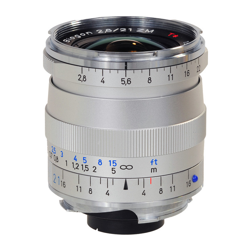 ZEISS  Objectif Biogon T* 21mm f/2.8 ZM Argent compatible avec Leica