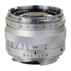 ZEISS Objectif C Sonnar T* 50mm f/1.5 ZM Argent compatible avec Leica