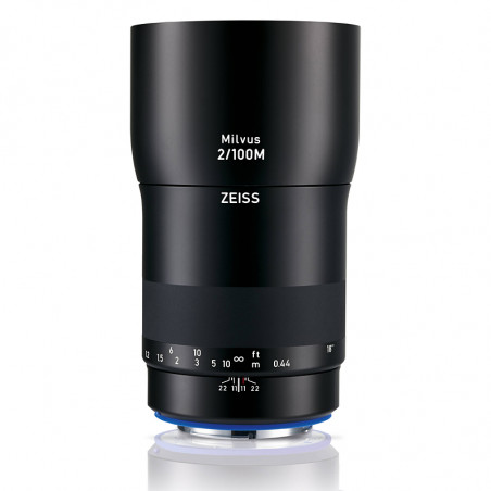 ZEISS Objectif MILVUS T* 100mm f/2 Macro ZE compatible avec Canon + Paresoleil Garanti 3 ans