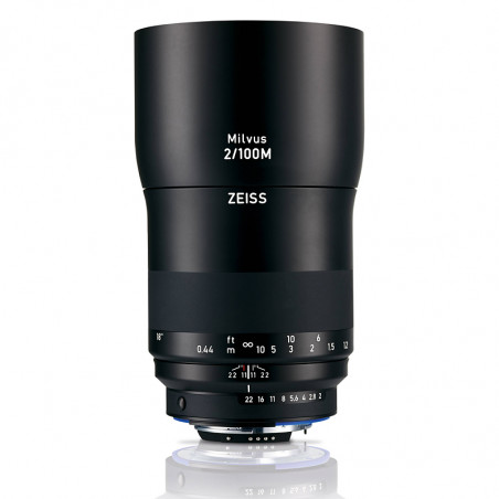 ZEISS Objectif MILVUS T* 100mm f/2 Macro ZF.2 compatible avec Nikon + Paresoleil Garanti 3 ans