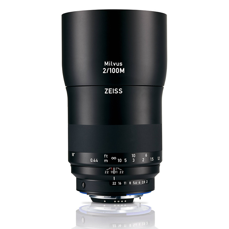 ZEISS Objectif MILVUS T* 100mm f/2 Macro ZF.2 compatible avec Nikon + Paresoleil Garanti 3 ans