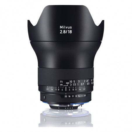 ZEISS Objectif MILVUS T* 18mm f/2.8 ZF.2 compatible avec Nikon + Paresoleil Garanti 3 ans