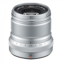 FUJIFILM Objectif Fujinon XF 50mm f/2 R WR Silver
