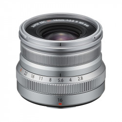 FUJIFILM Objectif Fujinon XF 16mm f/2.8 R WR Silver