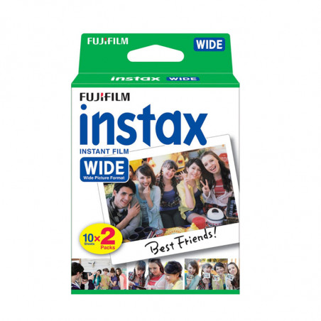 FUJIFILM Film Instax WIDE Bipack de 2x 10 vues