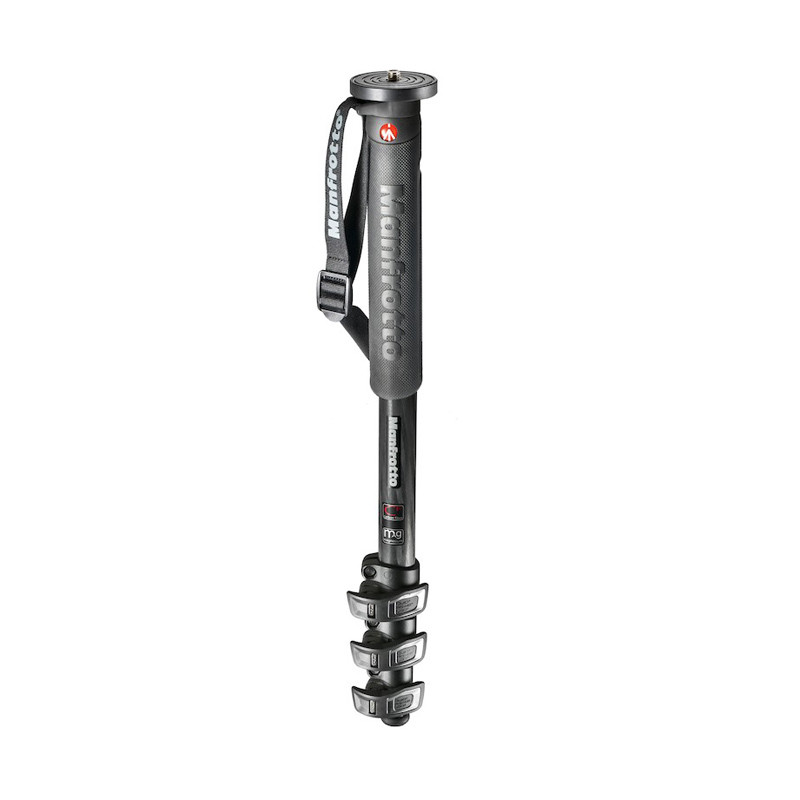 MANFROTTO Monopode carbone MPMXPROC4 4-Sections avec Quick power