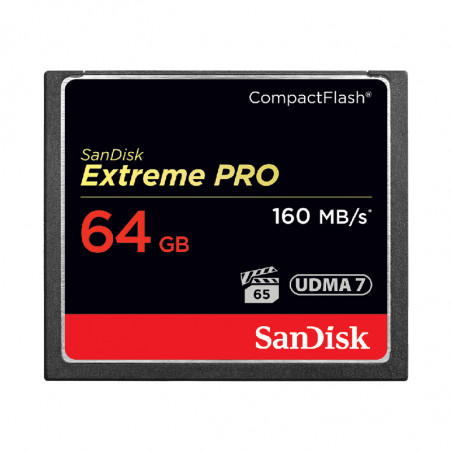 SANDISK Carte Compact Flash Extreme CF 64 Go 160 Mo/s 1067X