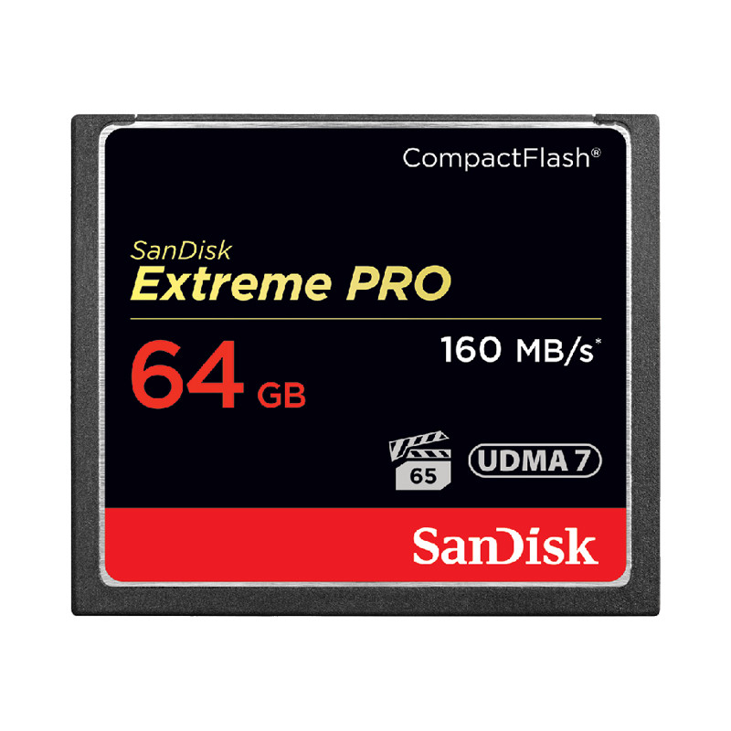 SANDISK Carte Compact Flash Extreme CF 64 Go 160 Mo/s 1067X
