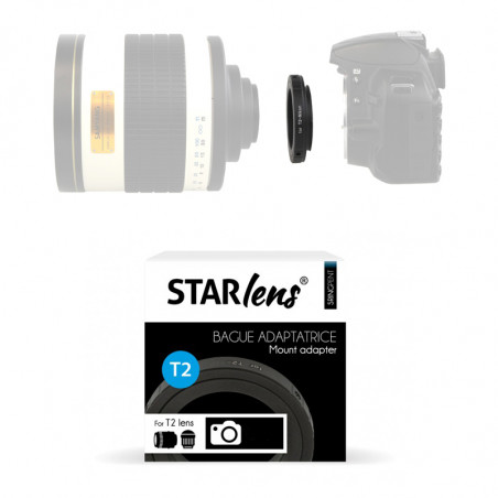 STARBLITZ bague d'adaptation T2 Compatible avec boitier CANON EF