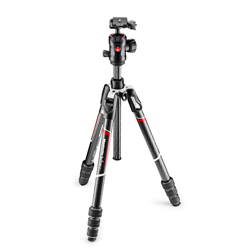 MANFROTTO Trépied Befree Carbone MKBFRTC4GT-BH avec rotule ball