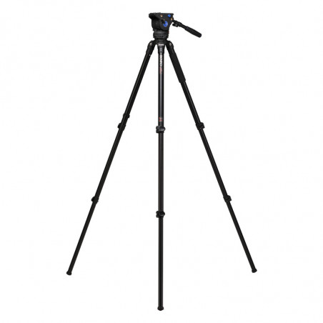 BENRO Trepied Vidéo Alu kit A373FBV6H + Rotule Vidéo BV6H