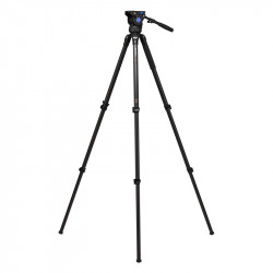 BENRO Trepied Vidéo Carbone kit C373FBV4H + Rotule Vidéo BV4H