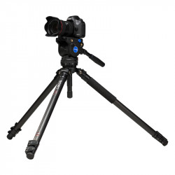 BENRO Trepied Vidéo Carbone kit C373FBV4H + Rotule Vidéo BV4H