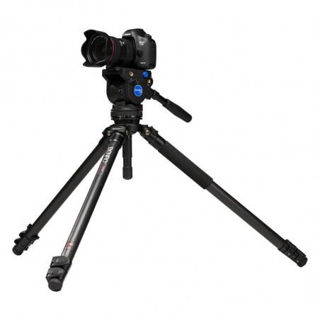 BENRO Trepied Vidéo Carbone kit C373FBV4H + Rotule Vidéo BV4H
