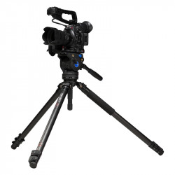 BENRO Trepied Vidéo Carbone kit C373FBV6H + Rotule Vidéo BV6H