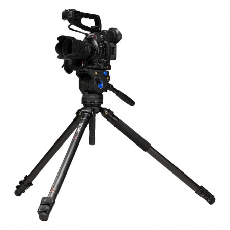 BENRO Trepied Vidéo Carbone kit C373FBV6H + Rotule Vidéo BV6H