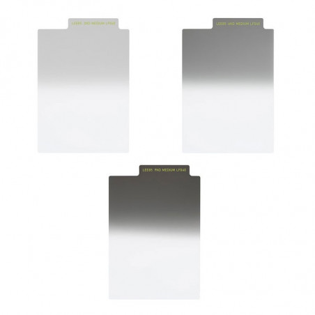 LEE FILTERS Jeu de 3 filtres dégradés LEE85 ND Medium 0.3. 0.6. 0.9ND - L85NDGMS