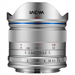 LAOWA Objectif 7.5mm F2 MFT (4/3) standard argent