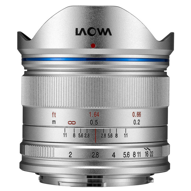 LAOWA Objectif 7.5mm f/2 MFT (4/3) standard argent