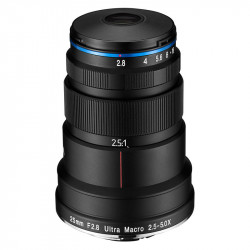 LAOWA Objectif 25mm F2.8 2.5-5x Ultra Macro compatible avec monture L