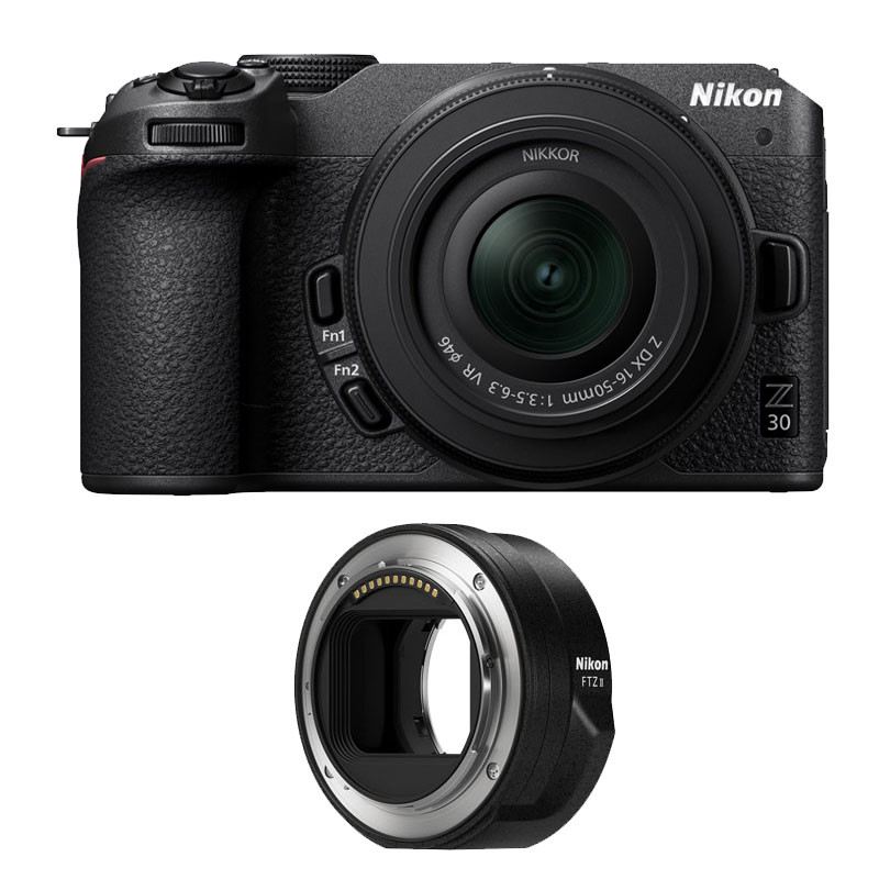 NIKON Hybride Z30 + Objectif Z 16-50 Garanti 3 ans + Adaptateur FTZ II