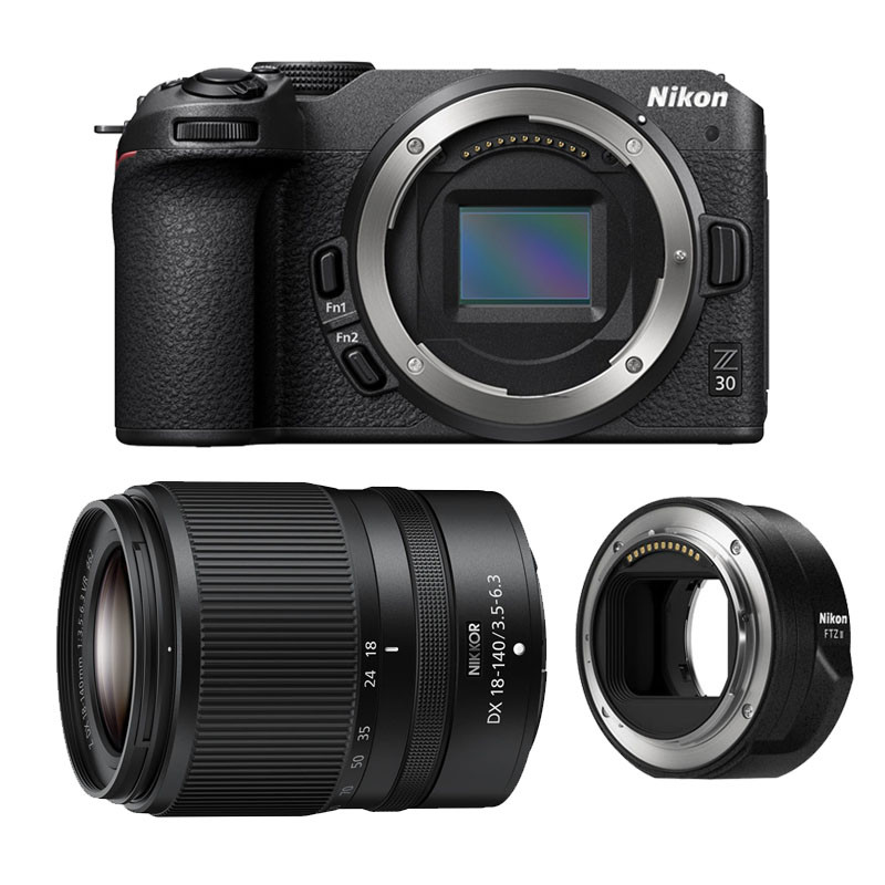 NIKON Hybride Z30 + Objectif Z 18-140 Garanti 3 ans + Bague FTZ II