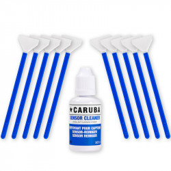 CARUBA Batonnet de nettoyage plein format (10 swabs 24mm + cleaning fluid 30ml)