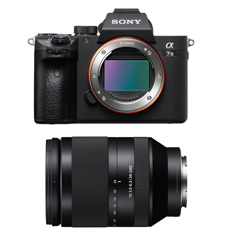 SONY Hybride ALPHA 7 III + Objectif SEL FE 24-240mm f/3.5-6.3 OSS Garanti 3 ans