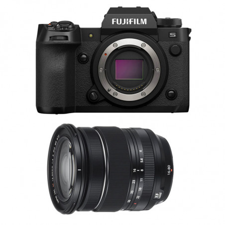 FUJIFILM Hybride X-H2S + Objectif Fujinon XF 16-80mm f/4 R OIS WR Garanti 3 ans