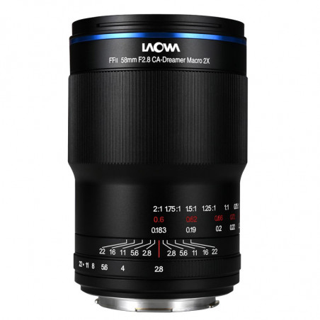 LAOWA Objectif 58mm f/2.8 2X Ultra Macro APO Compatible avec Monture L