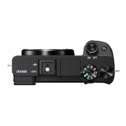 SONY Hybride ALPHA 6400 NOIR + Objectif 16-50mm PZ f/3-5.5-6 + Objectif 55-210mm f/ 4.5-6.3 Garanti 3 ans + Sac + SD 4 Go