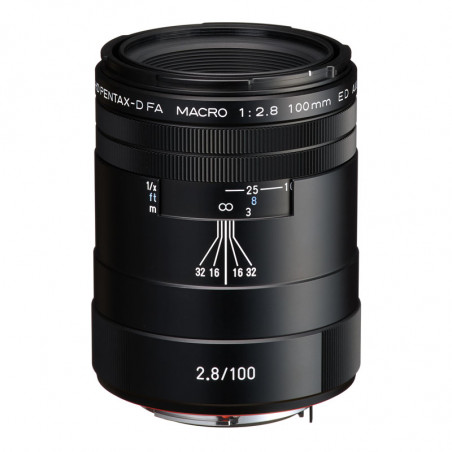 PENTAX Objectif HD DFA 100mm Macro f/2.8 ED AW Noir Garanti 2 ans