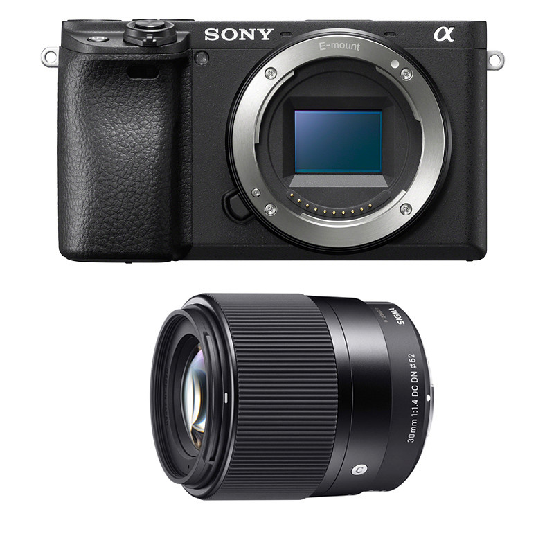 SONY Hybride ALPHA 6400 NOIR + Objectif SIGMA 30mm 1.4 Garanti 3 ans