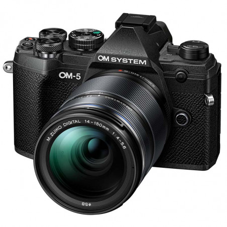 OM SYSTEM OM-5 NOIR + Objectif M.ZUIKO ED 14-150mm f/4-5.6 II Garanti 3 ans
