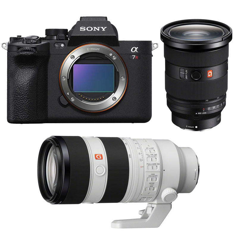 SONY Hybride ALPHA 7R V + Objectif FE 24-70 f/2.8 GM II + Objectif FE 70-200mm f/2.8 GM II Garanti 3 ans
