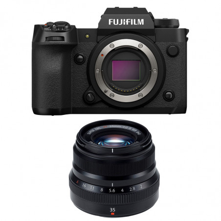 FUJIFILM Hybride X-H2 + Objectif Fujinon XF 35mm f/2 WR Garanti 3 ans