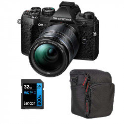 OM SYSTEM OM-5 NOIR + 14-150 II Garanti 3 ans + SD 32Go + Sac