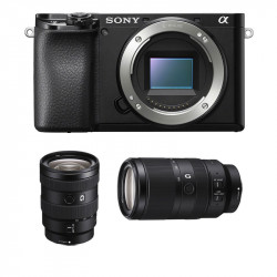 SONY Hybride ALPHA 6100 NOIR + Objectif 16-55mm f/2.8 G + Objectif 70-350mm f/4.5-6.3 G OSS Garanti 3 ans