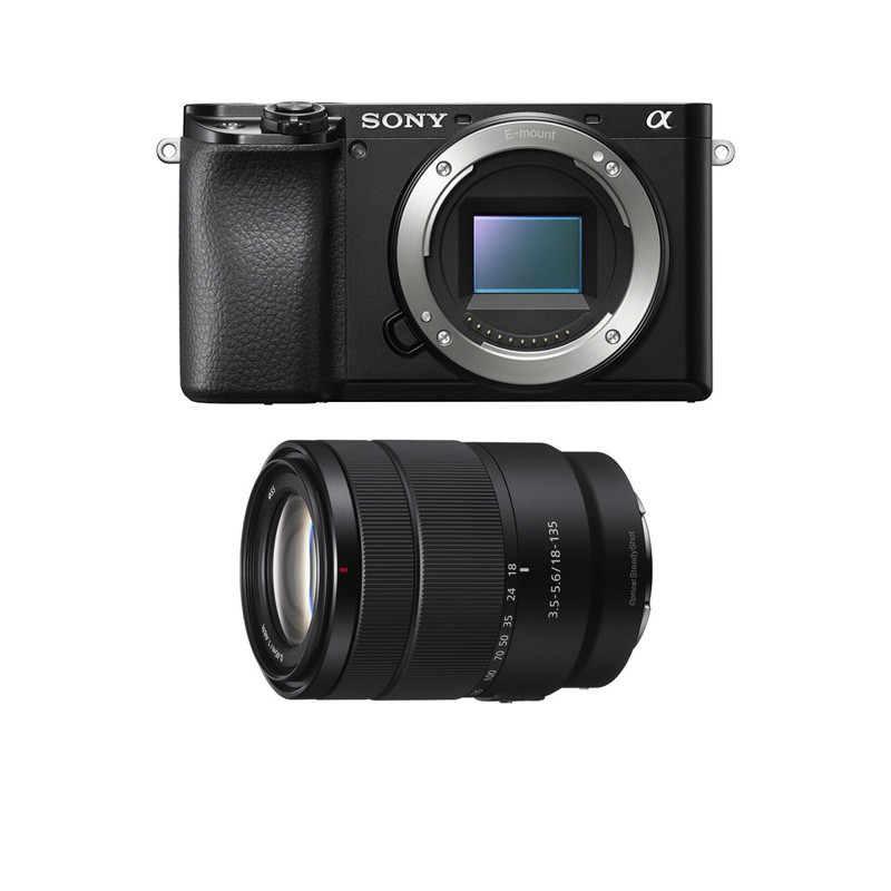 SONY Hybride ALPHA 6100 NOIR + Objectif SEL 18-135 f/3.5-5.6 OSS Garanti 3 ans