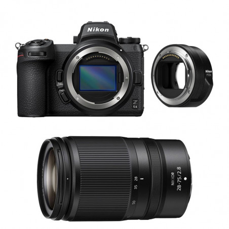 NIKON Hybride Z6 II + Z 28-75mm f/2.8 Garanti 3 ans + FTZ II Adaptateur