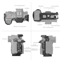 SMALLRIG Cage “Black Mamba” pour Panasonic LUMIX S5 II - 4023
